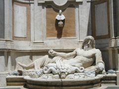 Capitoline Hill - statue on Piazza del Campidoglio