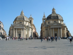 Piazza del Popolo - Santa Maria di Mircoli and Santa Maria di Monte Santo